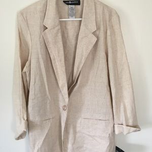 Bundle only*** brand new tan linen blazer